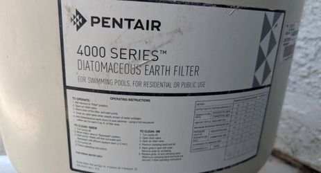 Pentair SMBW 4060 (or similar 4000 Series) Diatomaceous Earth (DE) pool filter, ~58-60 sq