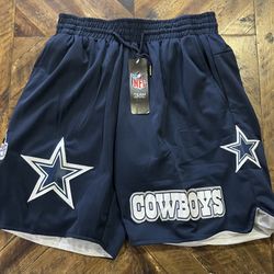 Cowboys Shorts Sizes: Small, Medium, Large 