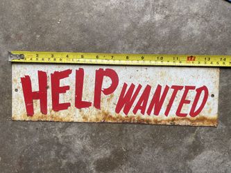 Metal tin sign