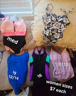 Swim suits (womens and girls)   good-new condition