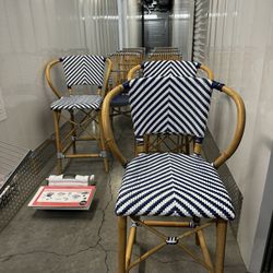 3 Bistro Bar Stools - $500 Set Of 3 Or $175/each