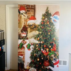 Christmas holiday backdrop 6’
