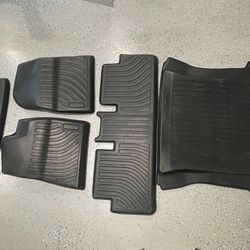 2021 2022 2023 Tesla Model 3 6 Piece All Weather Rubber Floor Mats 
