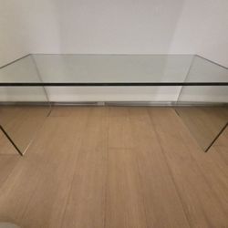 Lucio Glass Slideable Side Table