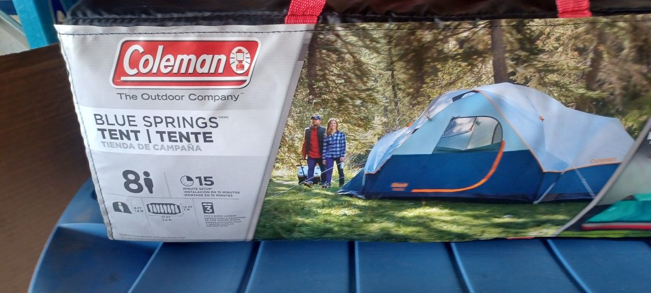 Coleman Blue Springs 8Person Family Tent Blue for Sale in Phoenix
