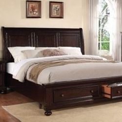 Brand New Dark Walnut Bed