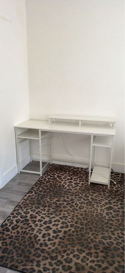 Desk with outlets