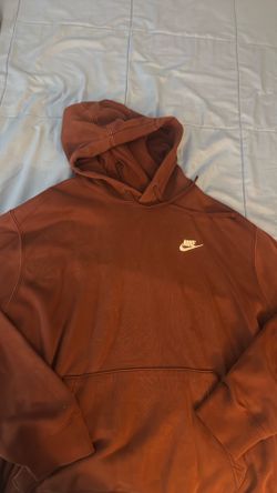 Burgundy Nike club hoodie