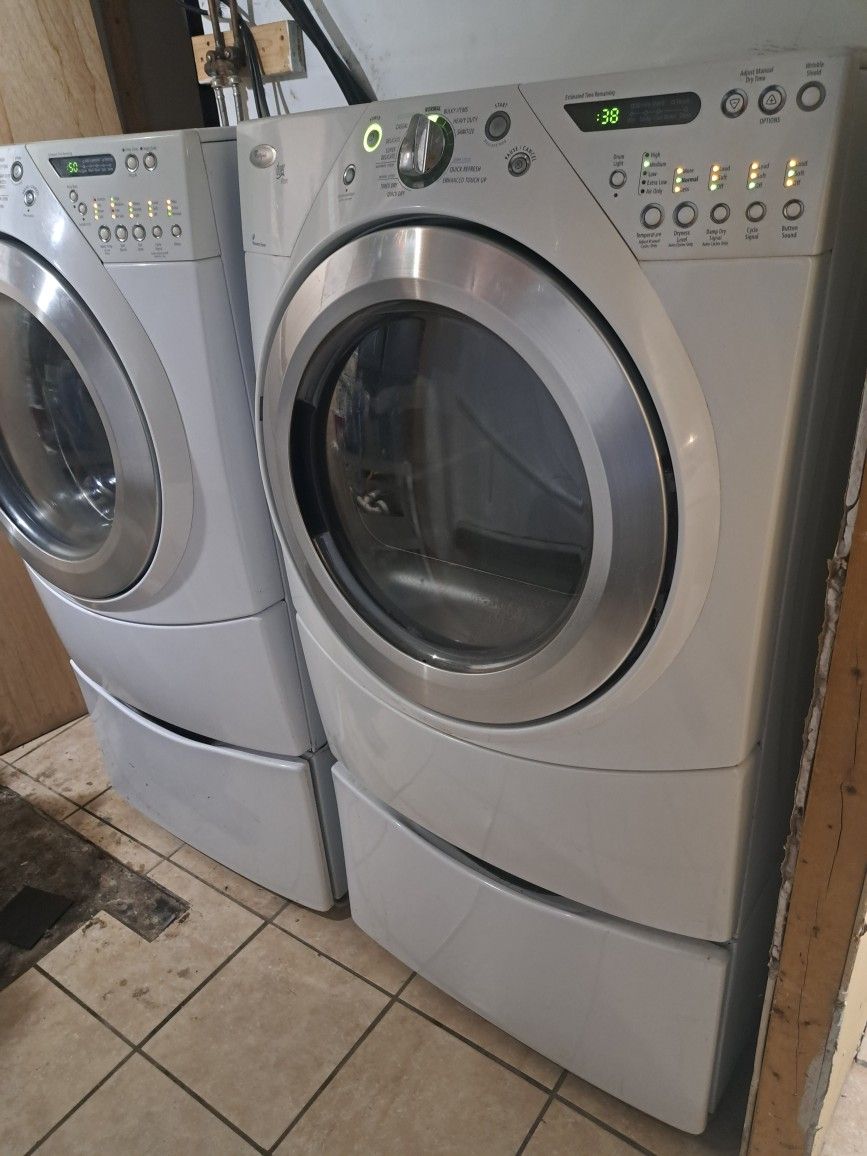 Whirlpool wash machine and gas dryer