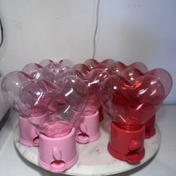 Mini Heart Gum Ball Machine