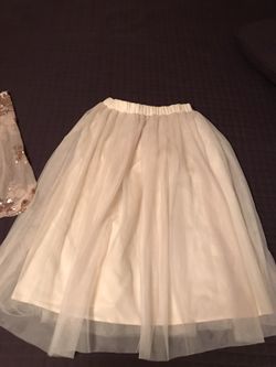 Tulle Midi Skirt