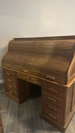 vintage wooden desk