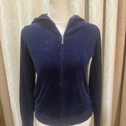 Vintage juicy couture blue terrycloth jacket