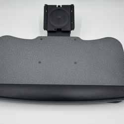 🖥️ FERSGO Under Desk Keyboard Tray – 360° Swivel, Wrist Rest, Tilt & Slide Comfort!