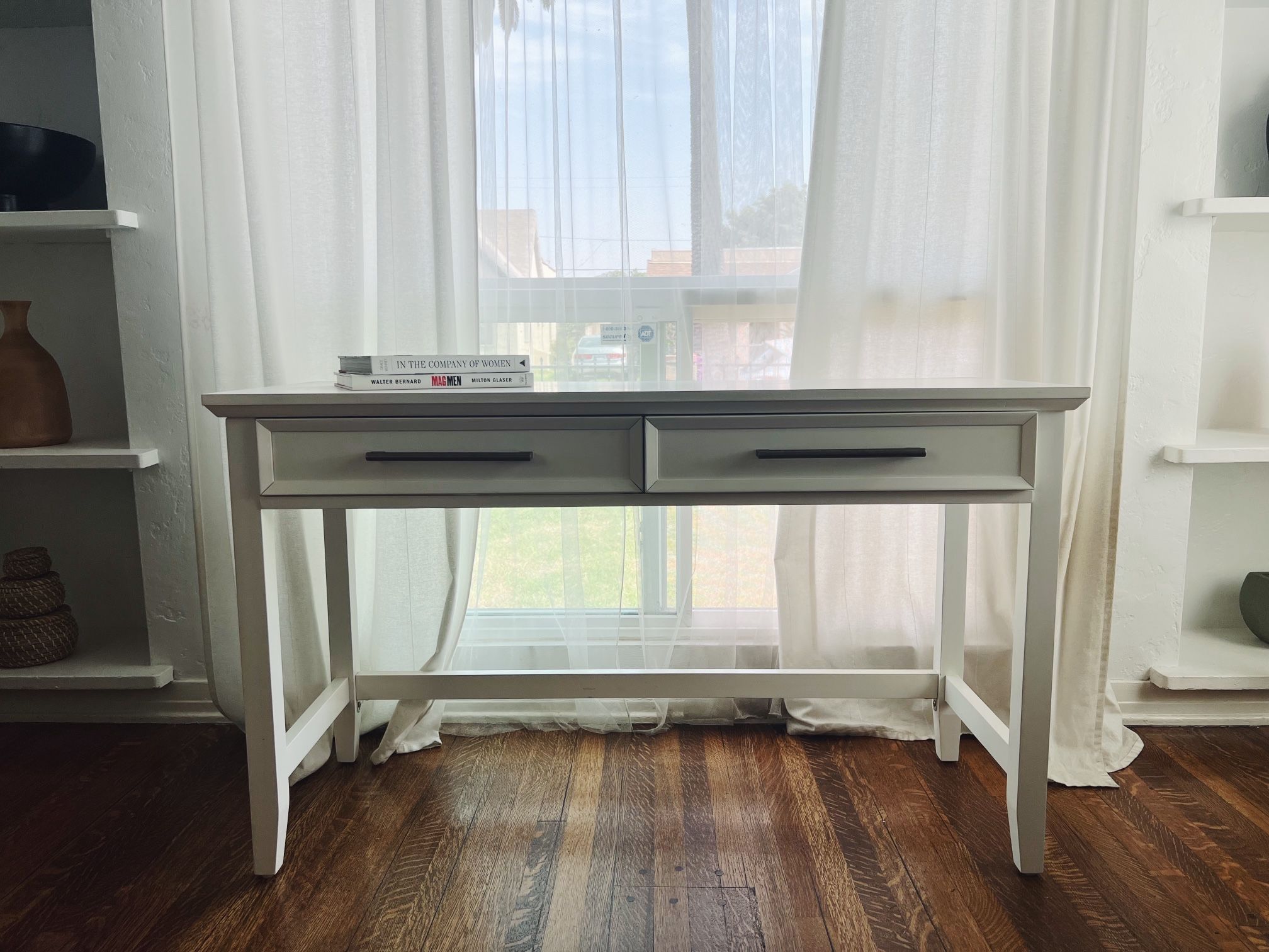 Dawson white Desk from Living Spaces 50” long by 19”deep