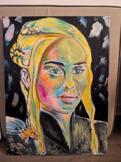 Daenerys Targaryen Original Painting – 18 × 24 inches