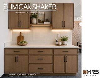 Slim Oak Shaker Cabinets ON SALE