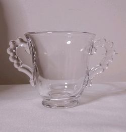 Vintage Imperial Glass ~ Candlewick Clear ~ Individual Size Open Sugar Bowl