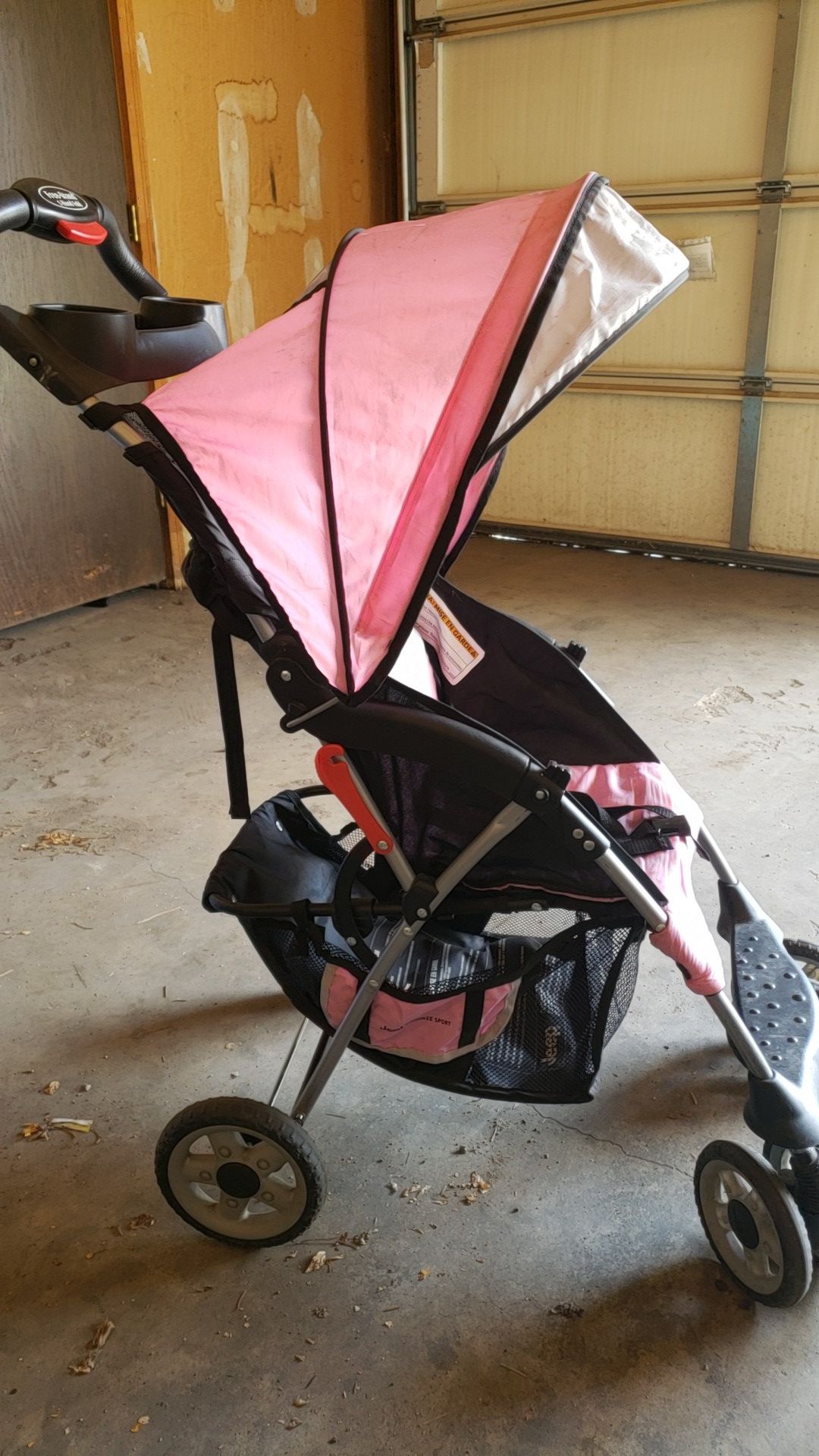 Pink Jeep stroller