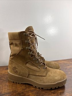 McRae USMC Combat Boots Men’s 7.5R Hot Weather Vibram Sole Military Issued EGA