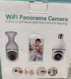 WiFi Panorama Camera 360° Wireless Security Camera - Real-Time Remote Viewing (New/Open Box)