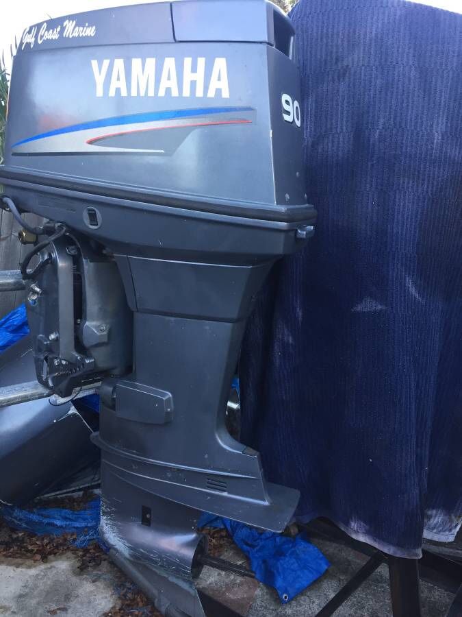 2002 Yamaha 90 hp Two Stroke Outboard Motor