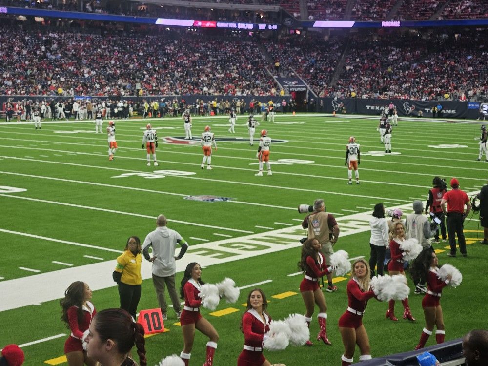 Texans 4th Row Field Level Seats