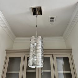 Modern Chrome Pendent Light