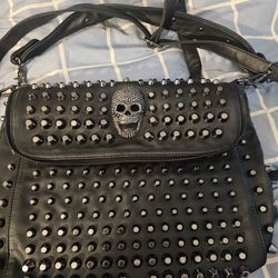 Scarleton Studded Skull Shoulder Bag-$50