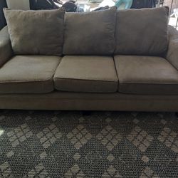 Tan Couch Large And Comfortable 