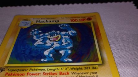 Pokemon Machamp 1st Edition Damn Near Perfect