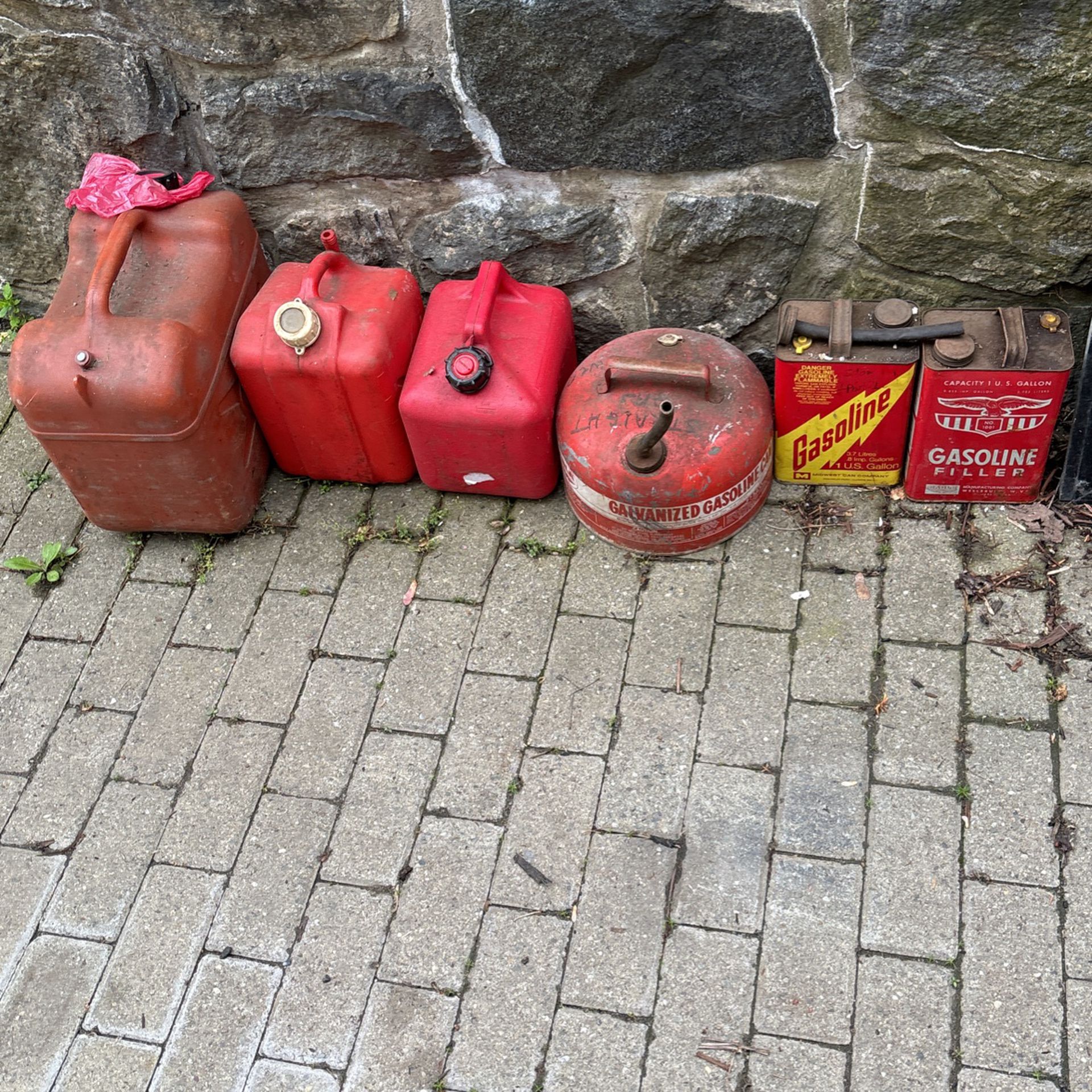 Various Gas Cans