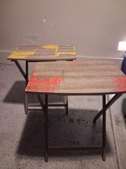 Two wooden desk
