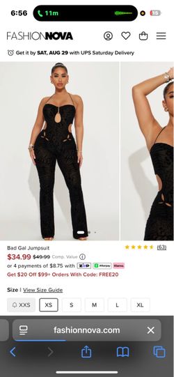 Bad Gal Jumpsuit Fashion Nova