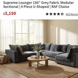 Brand New Modular Sofa Set In Dark Gray