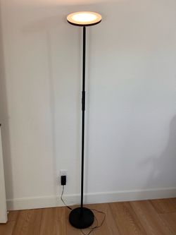 Modern LED floor lamp with remote