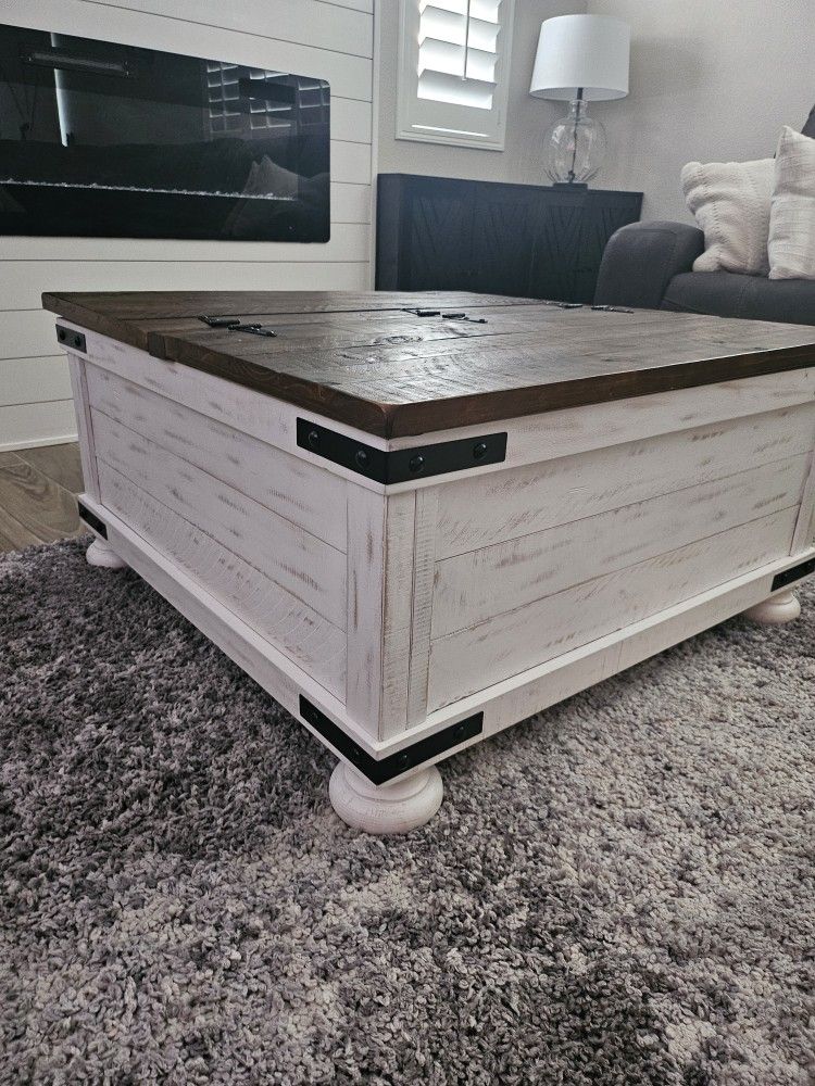 Rustic Coffee Table With Storage