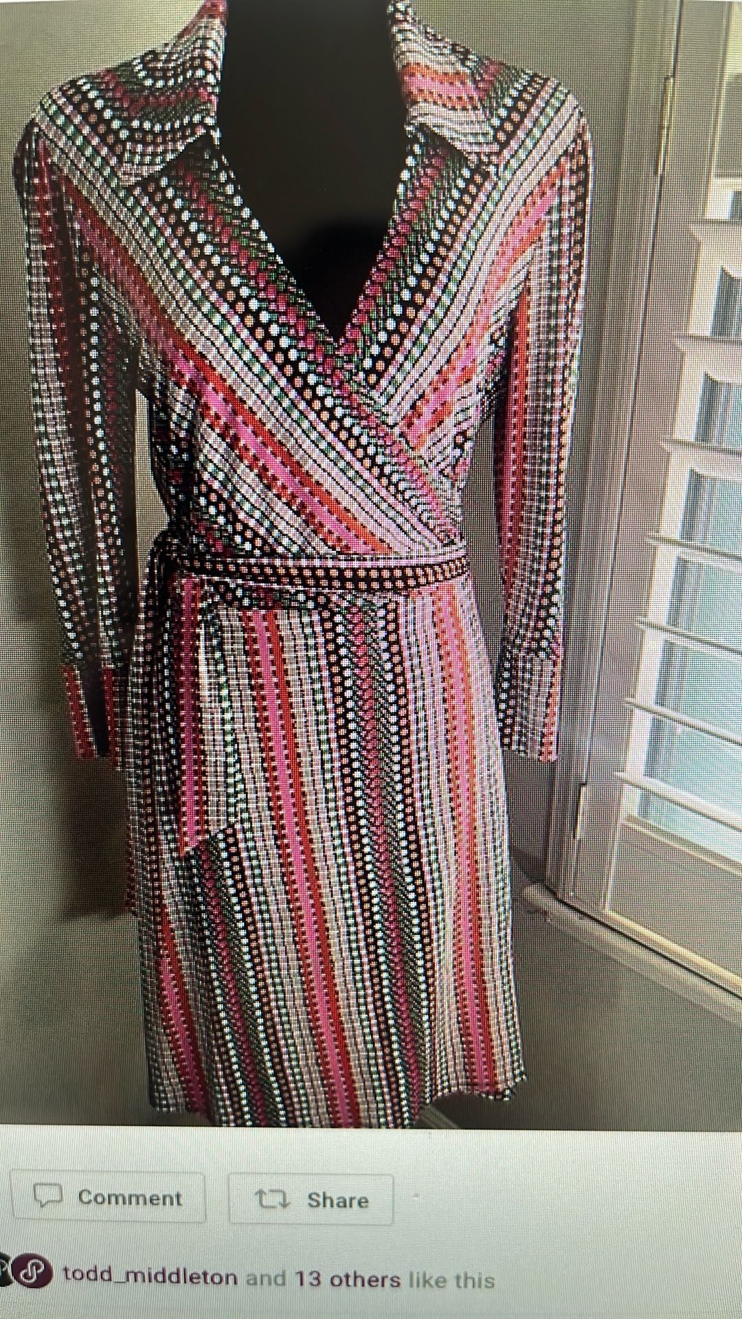 Laundry By Shelli Segal Wrap Dress (S)
