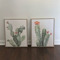 Desert Cactus Wall Art Set