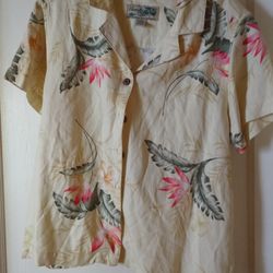 Havana Jack's Yellow  Floral Shirt