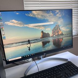Lg Monitor With Hp Tower With Key Board And Mouse