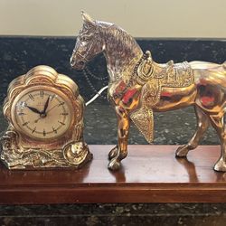 Mid Century United Horse Clock