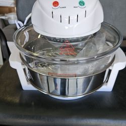 wangc123 12L Convection Roaster Air Fryer Oven Turbo Electric Cooker Recipe 360° Heating,Infrared Convection, Halogen Oven Countertop, Cooking, Stainl