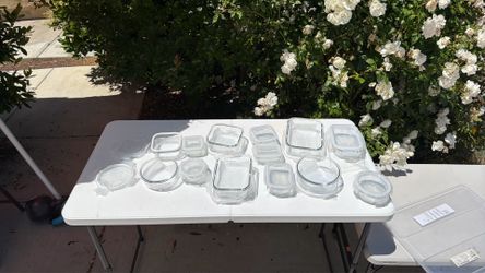 New 13 glass containers complete set