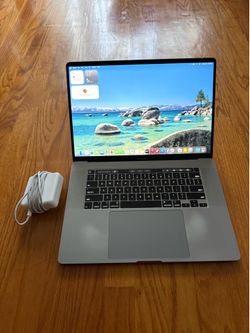 16 in Macbook Pro 2019 Touchbar Laptop macOS Tahoe A1990 Gray i9 8-Cores @2.3Ghz SSD 1Tb RAM 16Gb Dual GPU Radeon  Microsoft Office Final Cut Logic Pr