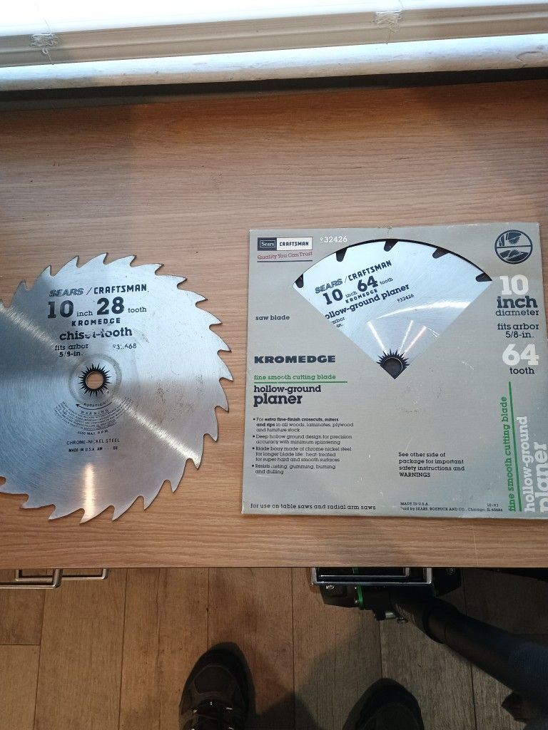 Brand New Craftsman 10-in Saw Blades