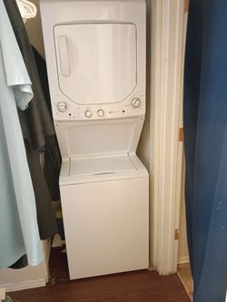 GE stackable washer and dryer