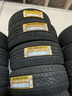 235/45/R18 marca GROUNDSPEED las 4 llantas nuevas instaladas y balanceadas