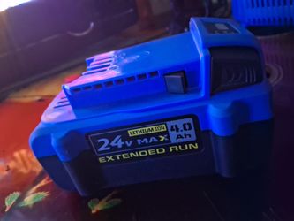 2 Kobalt 24v 4.0 ah EXTENDED RUN and charger.