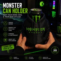 Monster 3D Printed energy drink cup holder